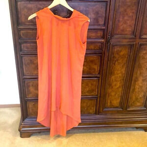 3/$15 My Story dark peach high low dress